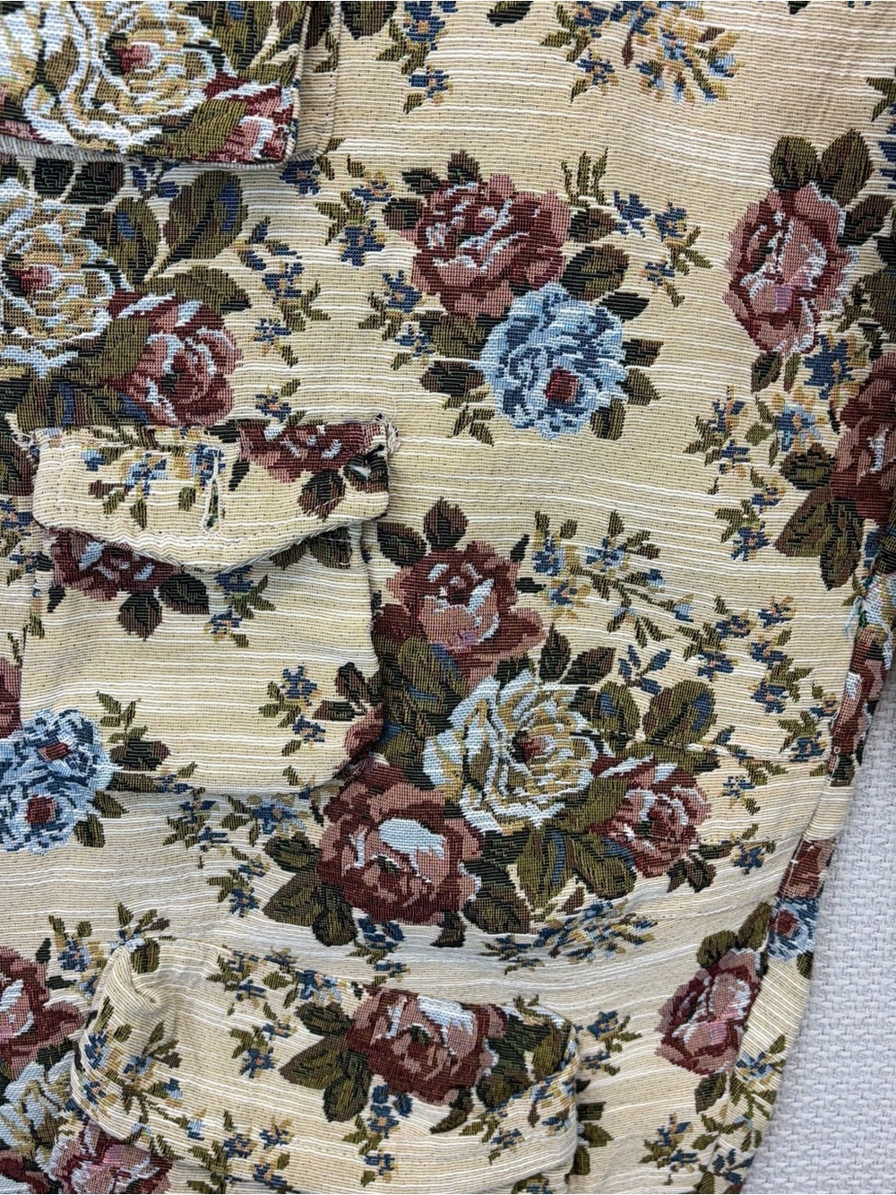 NWT Daisy Tapestry Women’s Wide Leg Pants 2X Floral Cargo Boho Baggy Festival - Picture 4 of 12
